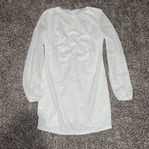 White Sequin Dress